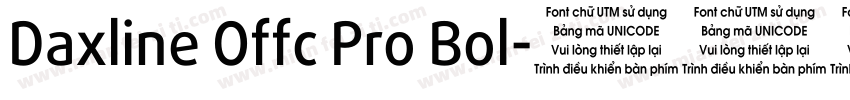 Daxline Offc Pro Bol字体转换